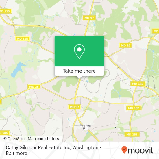 Cathy Gilmour Real Estate Inc map