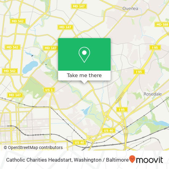 Mapa de Catholic Charities Headstart