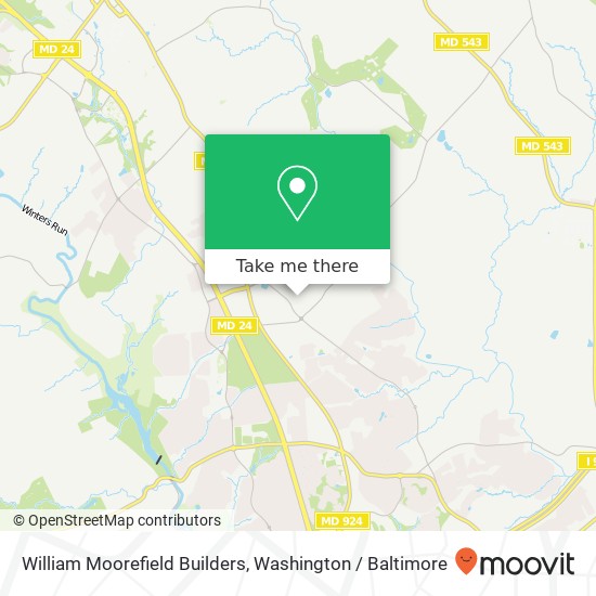 William Moorefield Builders map