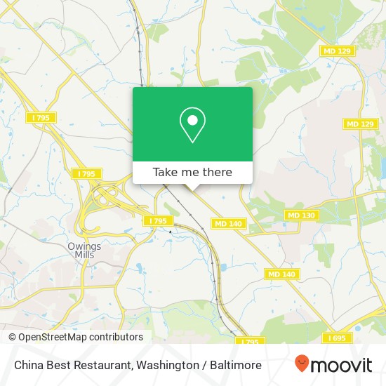 Mapa de China Best Restaurant