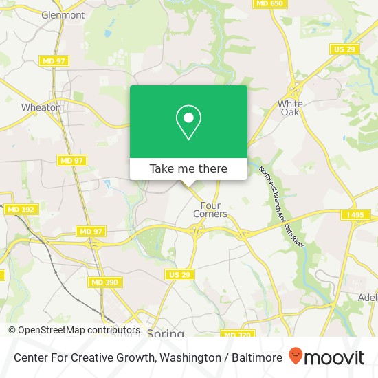 Center For Creative Growth map