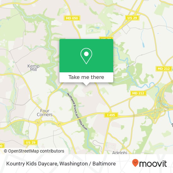 Mapa de Kountry Kids Daycare