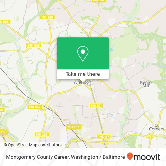 Mapa de Montgomery County Career