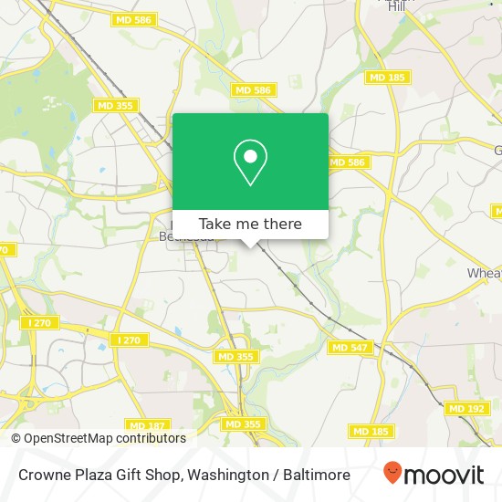 Mapa de Crowne Plaza Gift Shop