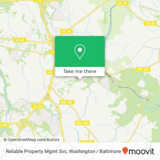 Reliable Property Mgmt Svc map