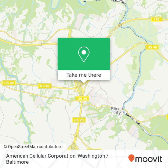 Mapa de American Cellular Corporation