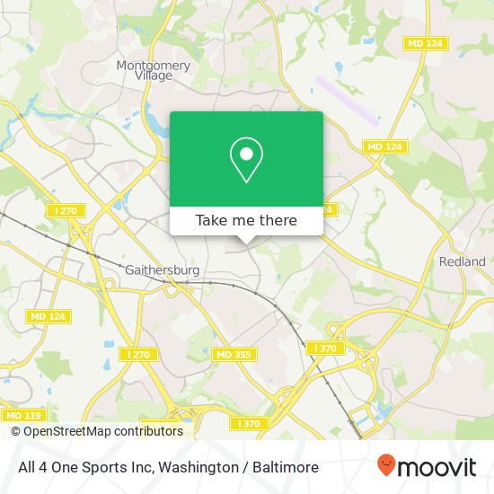 All 4 One Sports Inc map