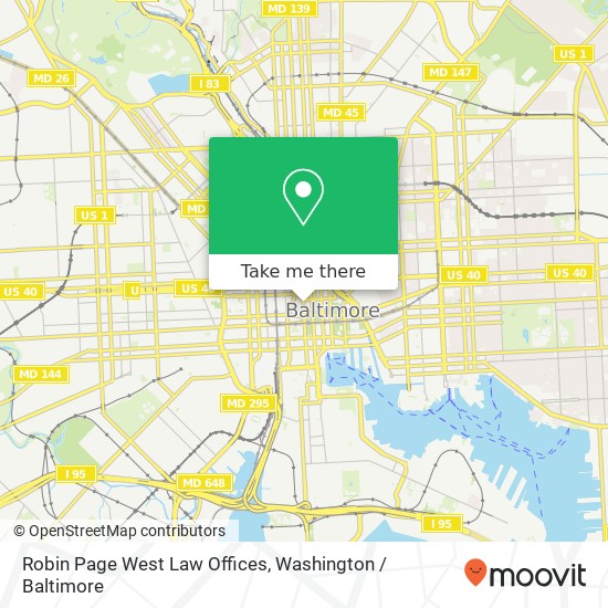 Mapa de Robin Page West Law Offices