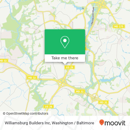 Mapa de Williamsburg Builders Inc