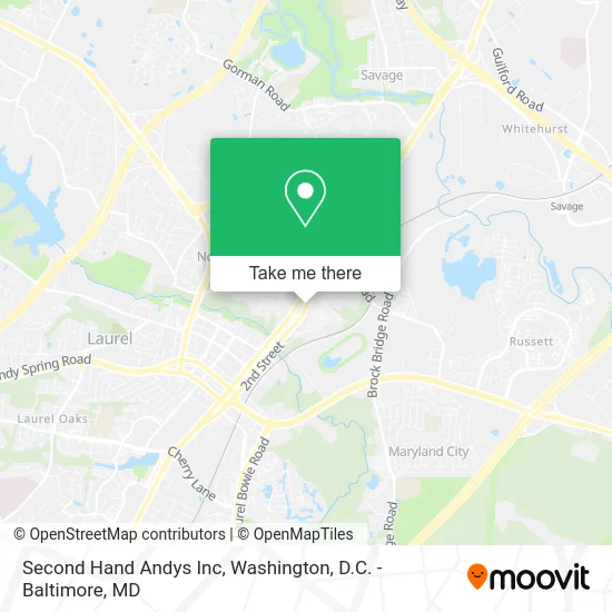 Second Hand Andys Inc map