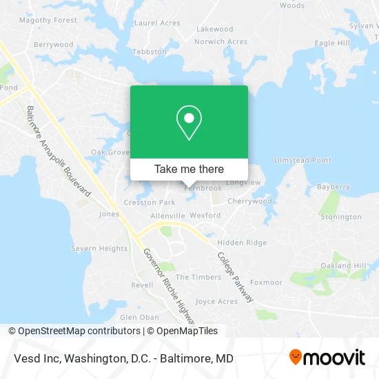Vesd Inc map