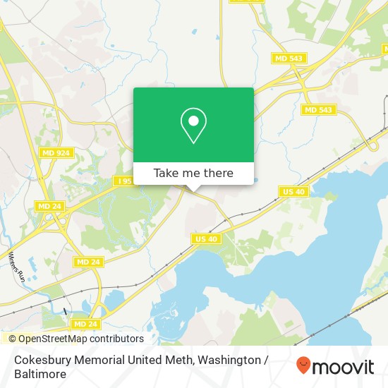 Cokesbury Memorial United Meth map