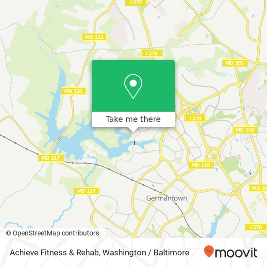 Achieve Fitness & Rehab map