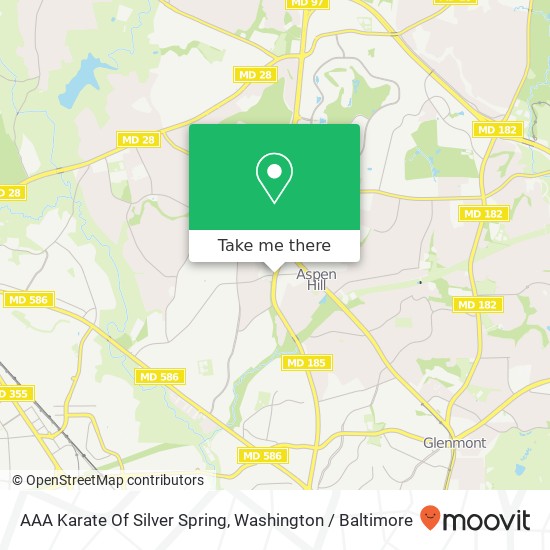 AAA Karate Of Silver Spring map