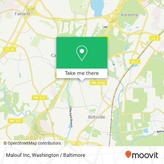 Mapa de Malouf Inc