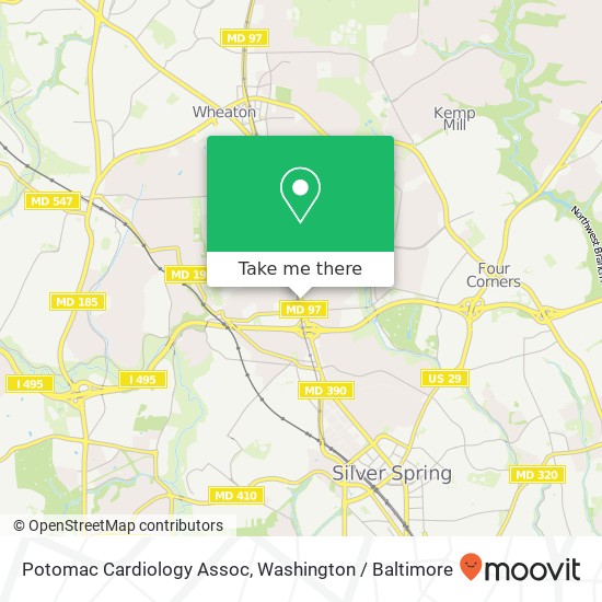 Mapa de Potomac Cardiology Assoc