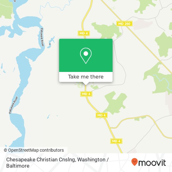 Mapa de Chesapeake Christian Cnslng