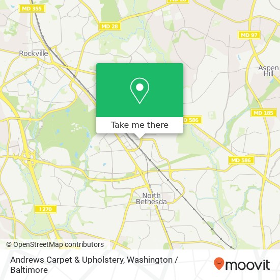 Andrews Carpet & Upholstery map