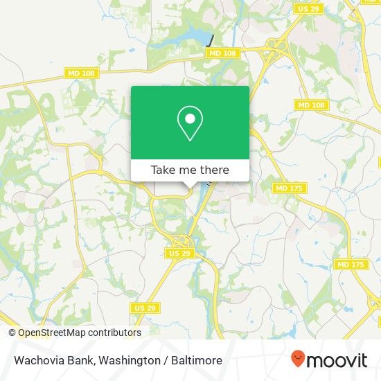 Wachovia Bank map