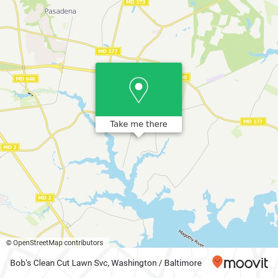 Mapa de Bob's Clean Cut Lawn Svc