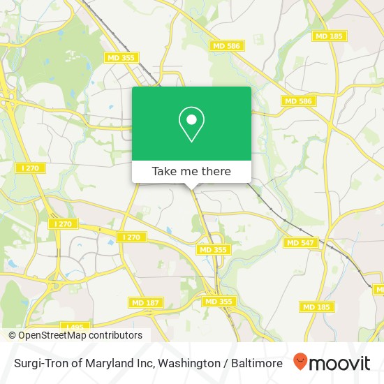 Surgi-Tron of Maryland Inc map