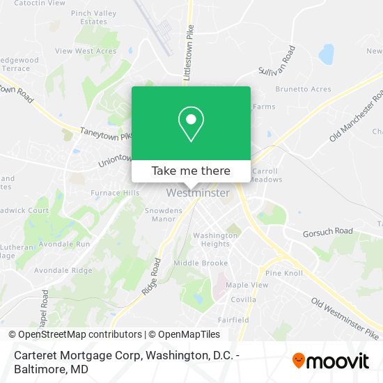 Mapa de Carteret Mortgage Corp