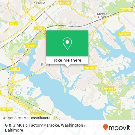 G & G Music Factory Karaoke map