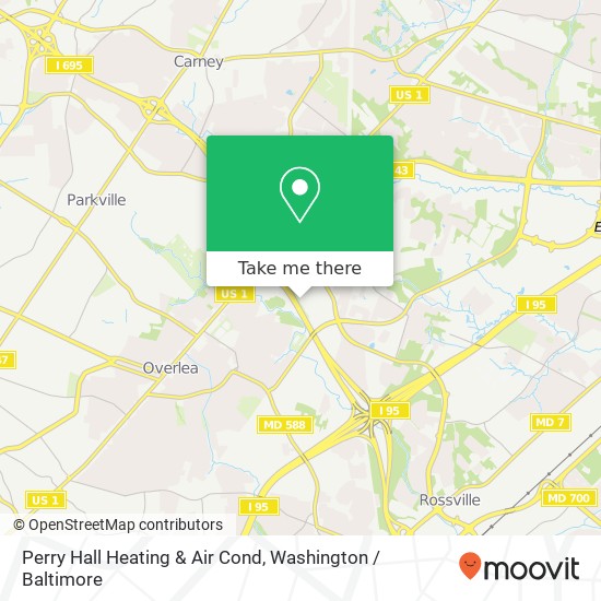 Mapa de Perry Hall Heating & Air Cond