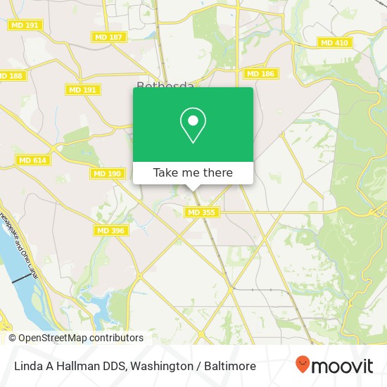 Linda A Hallman DDS map