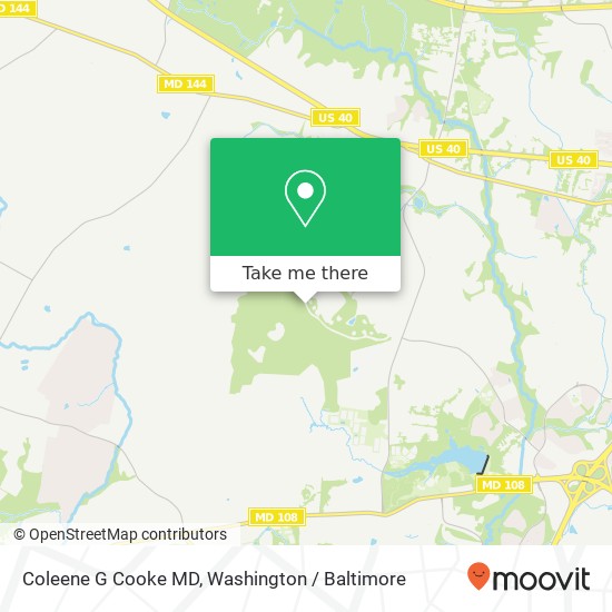 Coleene G Cooke MD map