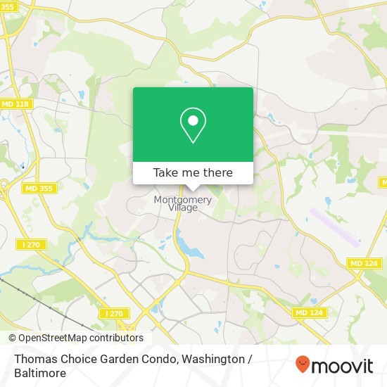 Mapa de Thomas Choice Garden Condo