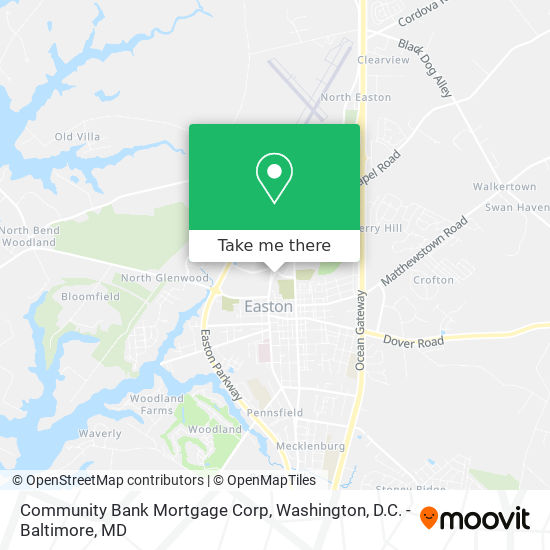 Mapa de Community Bank Mortgage Corp