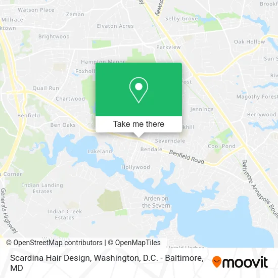 Scardina Hair Design map