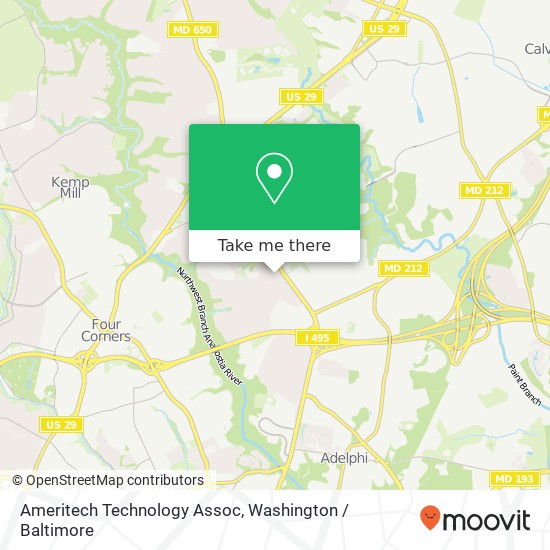 Mapa de Ameritech Technology Assoc