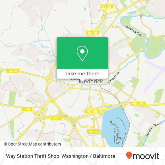 Way Station Thrift Shop map