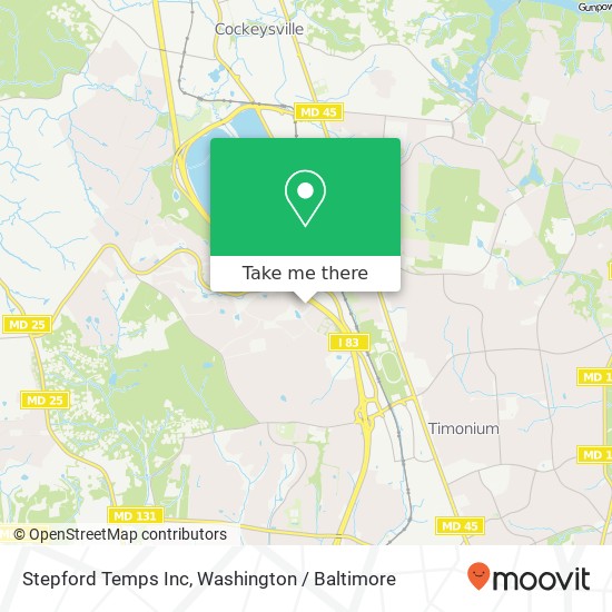 Mapa de Stepford Temps Inc