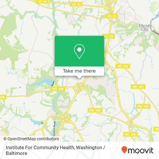Institute For Community Health map