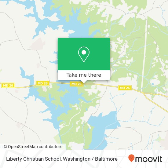 Liberty Christian School map