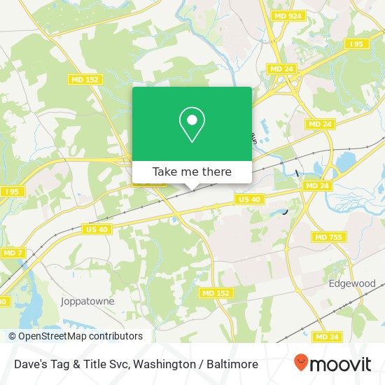 Dave's Tag & Title Svc map
