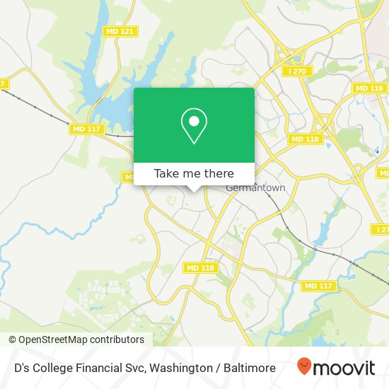 D's College Financial Svc map