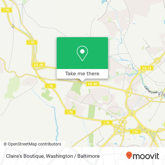 Mapa de Claire's Boutique