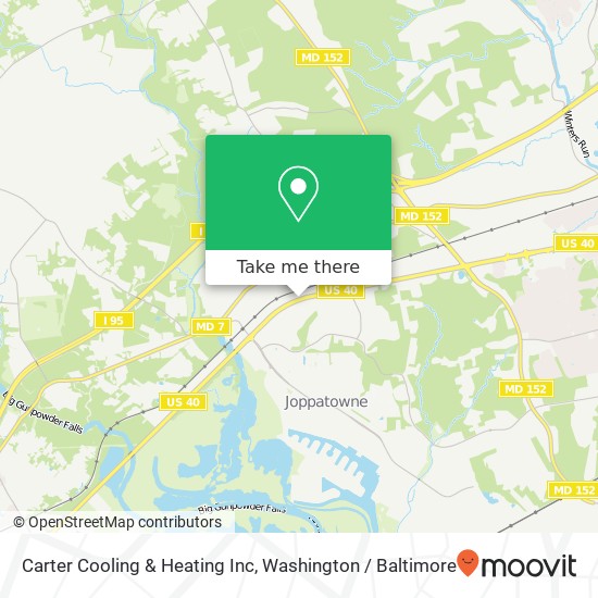 Carter Cooling & Heating Inc map