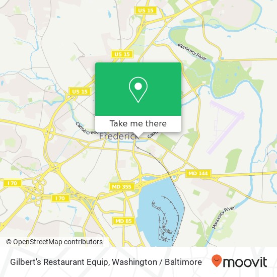 Gilbert's Restaurant Equip map