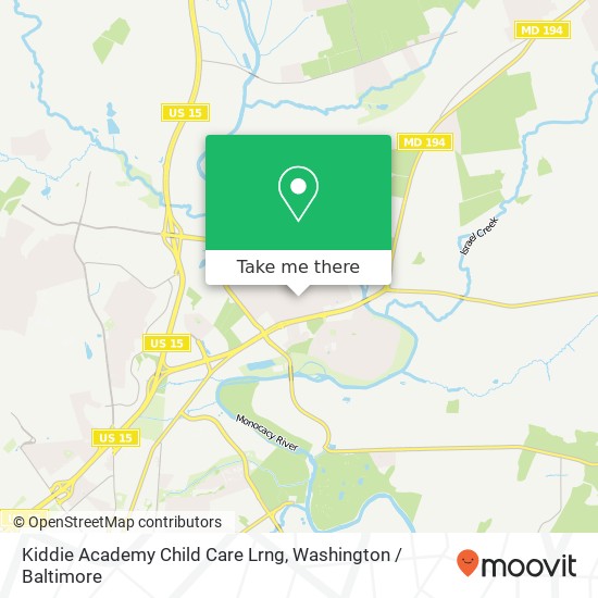 Kiddie Academy Child Care Lrng map