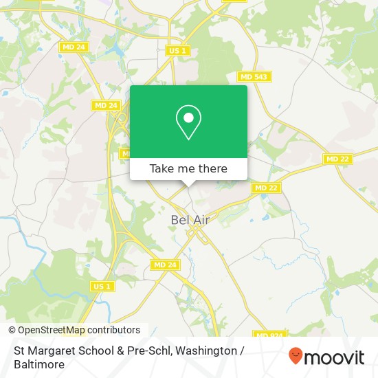 St Margaret School & Pre-Schl map
