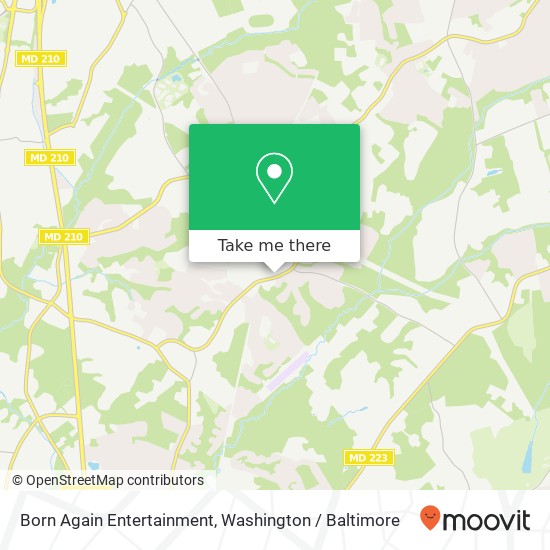 Born Again Entertainment map