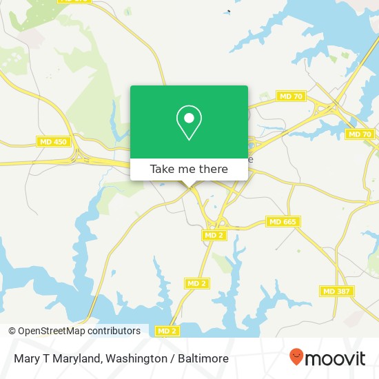 Mary T Maryland map