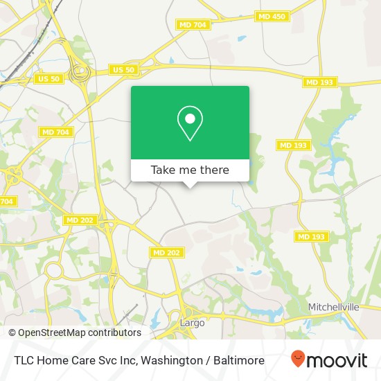 Mapa de TLC Home Care Svc Inc