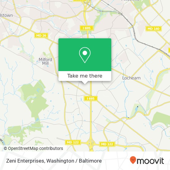 Zeni Enterprises map