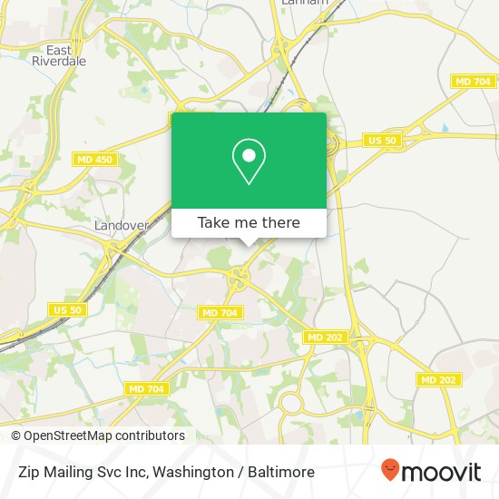 Mapa de Zip Mailing Svc Inc